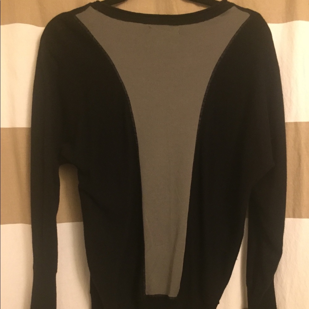 Black Athletic sweater with dri-fit back